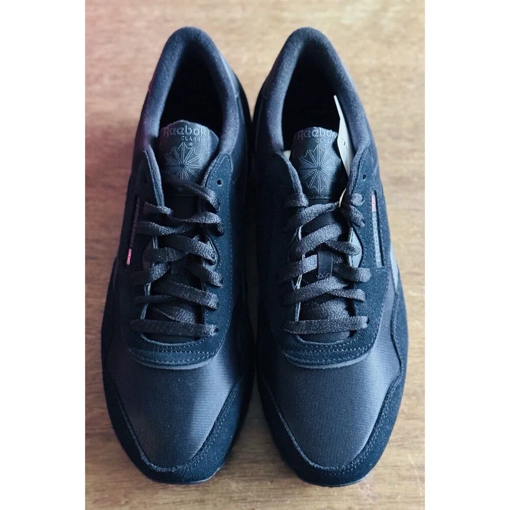 Men’s Size 11.5 Reebok Classic Nylon Core Black Pure Grey 100033377 NIB